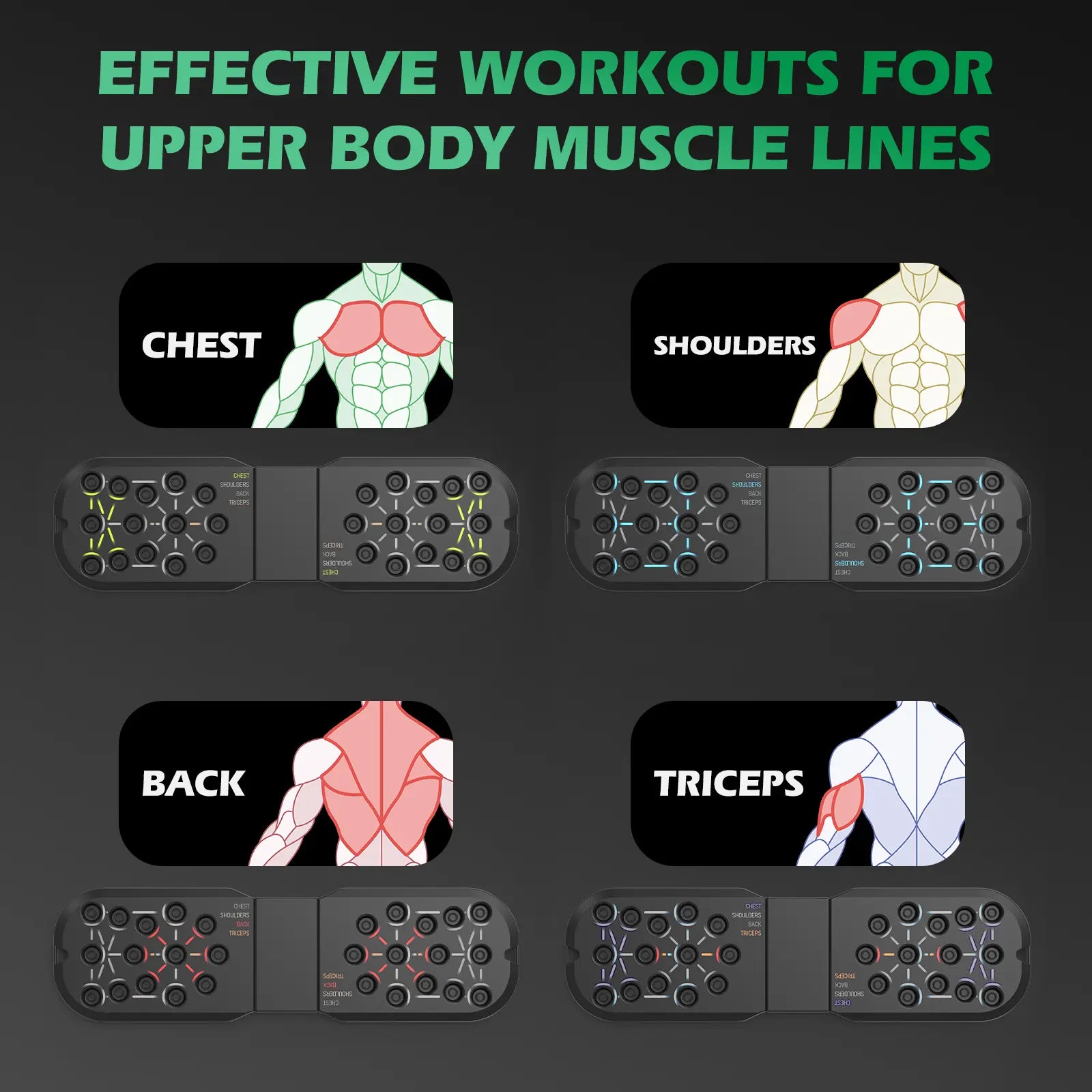 Push up Board, Abdominal and Chest Muscle Training Folding Push up Stand, Portable Fitness Equipment for Home Gym